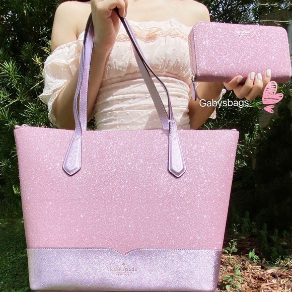 kate spade Handbags - BUNDLE💞Kate Spade Glitter Tote & Wallet